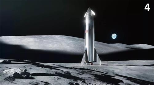 伊隆马斯克在月球上放下了SpaceX Starship的新视野