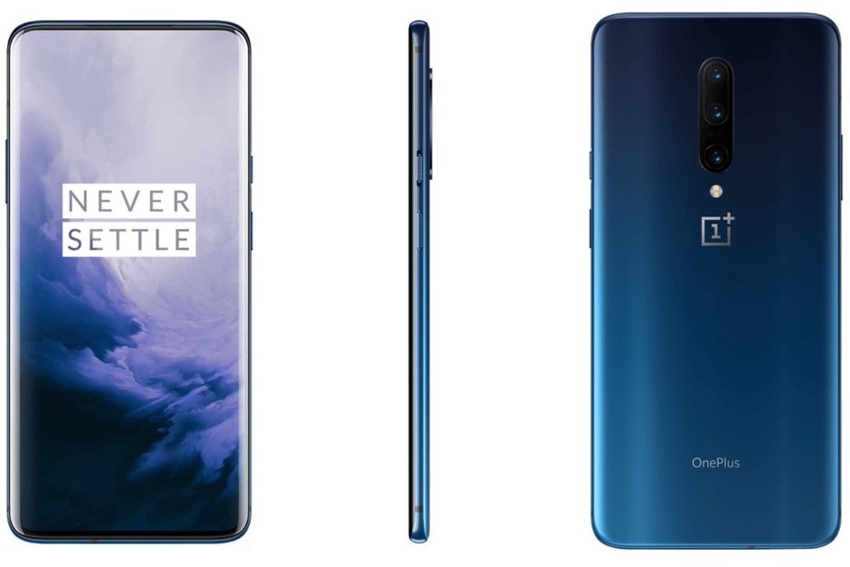 这是星云蓝和镜面灰的OnePlus 7 Pro