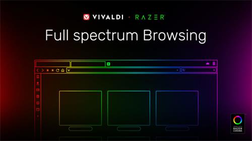 Vivaldi浏览器与网站颜色同步Razer Chroma灯