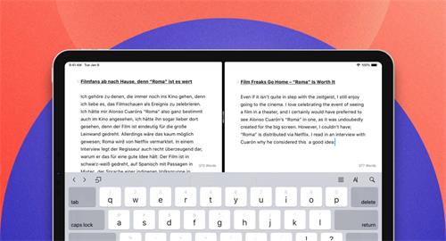 尤利西斯在iPad上添加了分割视图 并支持Ghost博客