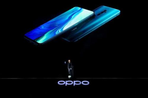 Oppo Reno 2Z实时图像泄漏显示四后置摄像头和无缺口屏幕