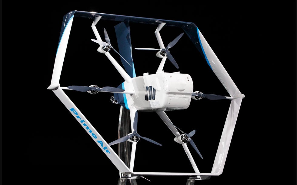 亚马逊的新Prime Air无人机可以从直升机变成飞机