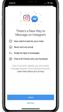 Facebook已经开始合并Instagram和Messenger的直接信息