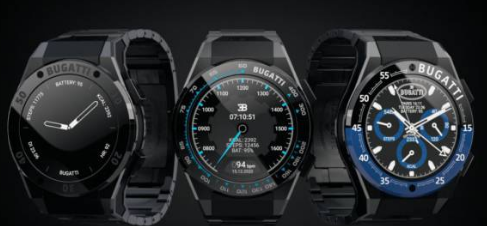 布加迪推出三款搭载VIITA的智能手表