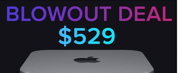 Apple Mac mini降至 529 美元
