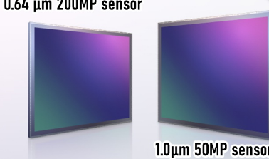 三星宣布推出业界首款采用先进自动对焦技术的200MP和1.0μm50MP传感器