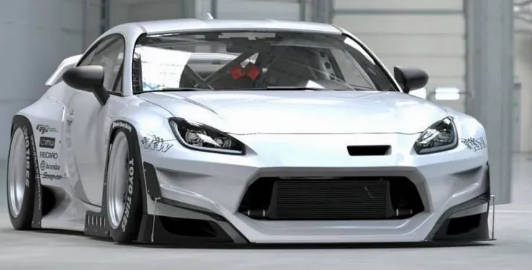 新丰田GR86的RocketBunny宽体套件是狂野的