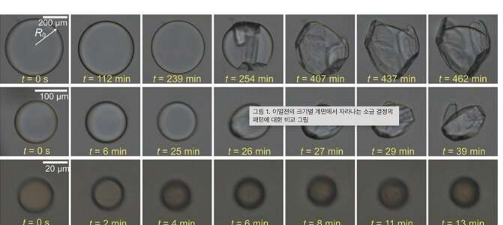 纳米级自组装盐晶体折纸球包裹液体