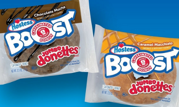2月18日HostessBrands推出新的含咖啡因甜甜圈