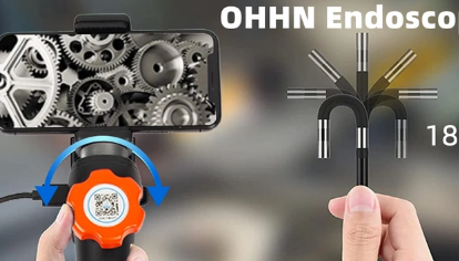 OHHN6毫米手机内窥镜摄像头带光和旋转探头