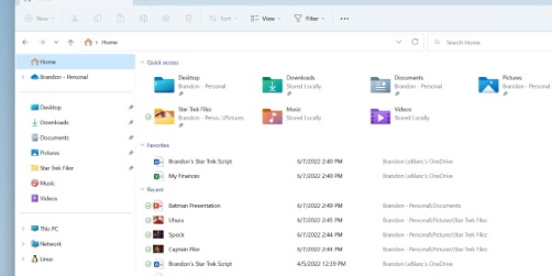 微软在最新的Windows11InsiderBuild中为文件资源管理器添加选项卡