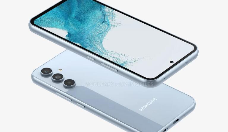 三星Galaxy A54 5G设计亮相 配备打孔显示屏和三重摄像头