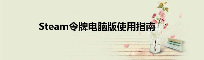 Steam令牌电脑版使用指南