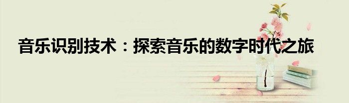音乐识别技术：探索音乐的数字时代之旅