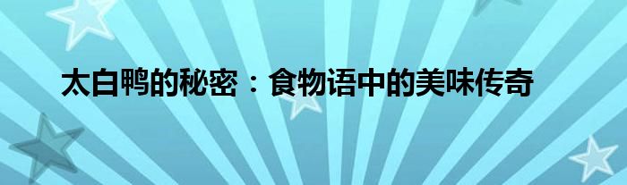 太白鸭的秘密：食物语中的美味传奇