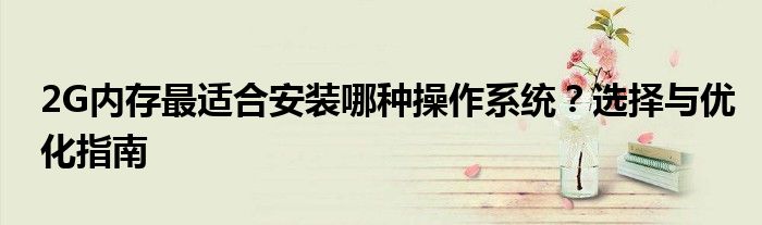 2G内存最适合安装哪种操作系统？选择与优化指南