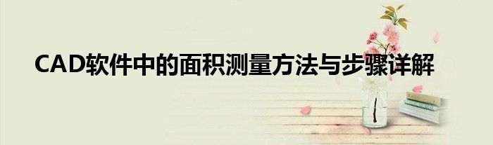CAD软件中的面积测量方法与步骤详解