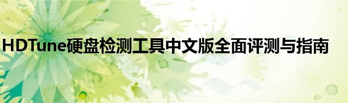 HDTune硬盘检测工具中文版全面评测与指南