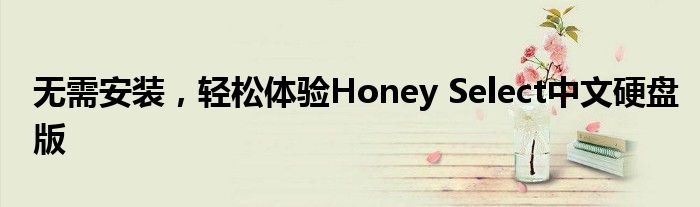 无需安装，轻松体验Honey Select中文硬盘版