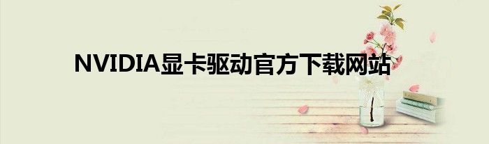 NVIDIA显卡驱动官方下载网站