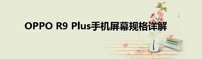 OPPO R9 Plus手机屏幕规格详解