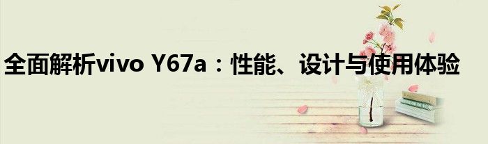 全面解析vivo Y67a：性能、设计与使用体验