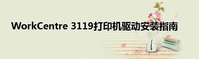 WorkCentre 3119打印机驱动安装指南
