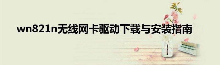 wn821n无线网卡驱动下载与安装指南
