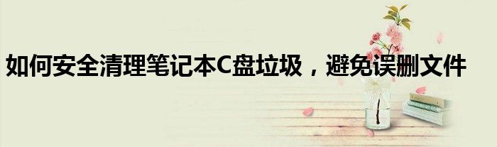 如何安全清理笔记本C盘垃圾，避免误删文件
