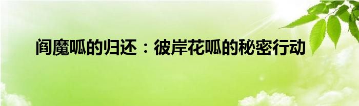 阎魔呱的归还：彼岸花呱的秘密行动