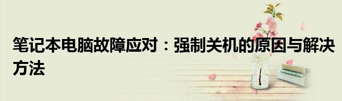 笔记本电脑故障应对：强制关机的原因与解决方法