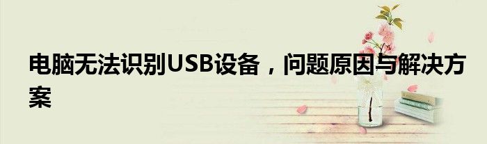 电脑无法识别USB设备，问题原因与解决方案