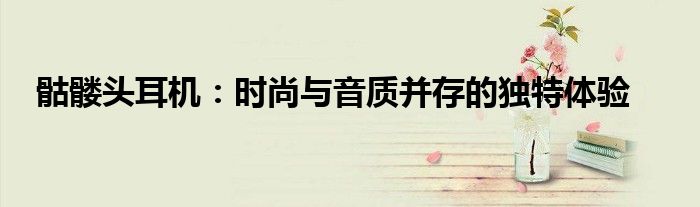 骷髅头耳机：时尚与音质并存的独特体验