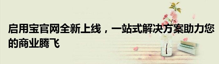 启用宝官网全新上线，一站式解决方案助力您的商业腾飞