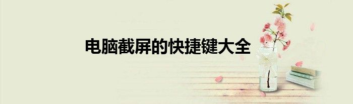 电脑截屏的快捷键大全