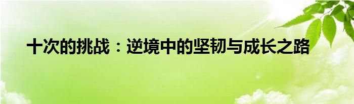 十次的挑战：逆境中的坚韧与成长之路
