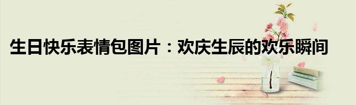 生日快乐表情包图片：欢庆生辰的欢乐瞬间