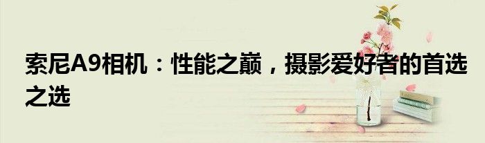 索尼A9相机：性能之巅，摄影爱好者的首选之选