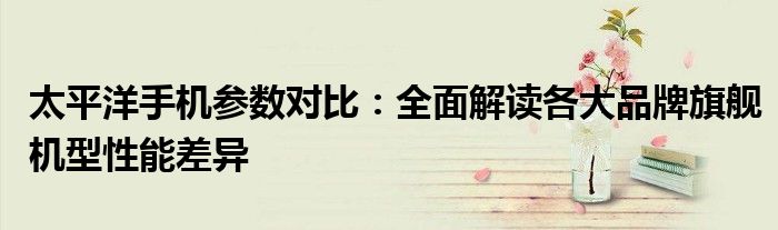 太平洋手机参数对比：全面解读各大品牌旗舰机型性能差异