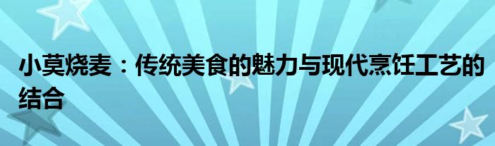 小莫烧麦：传统美食的魅力与现代烹饪工艺的结合