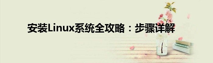 安装Linux系统全攻略：步骤详解